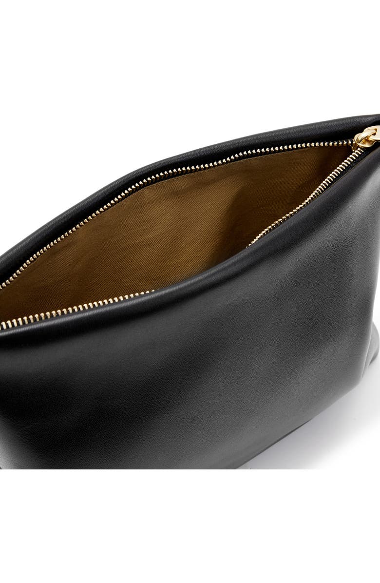 AllSaints Bettina Leather Clutch, Alternate, color,