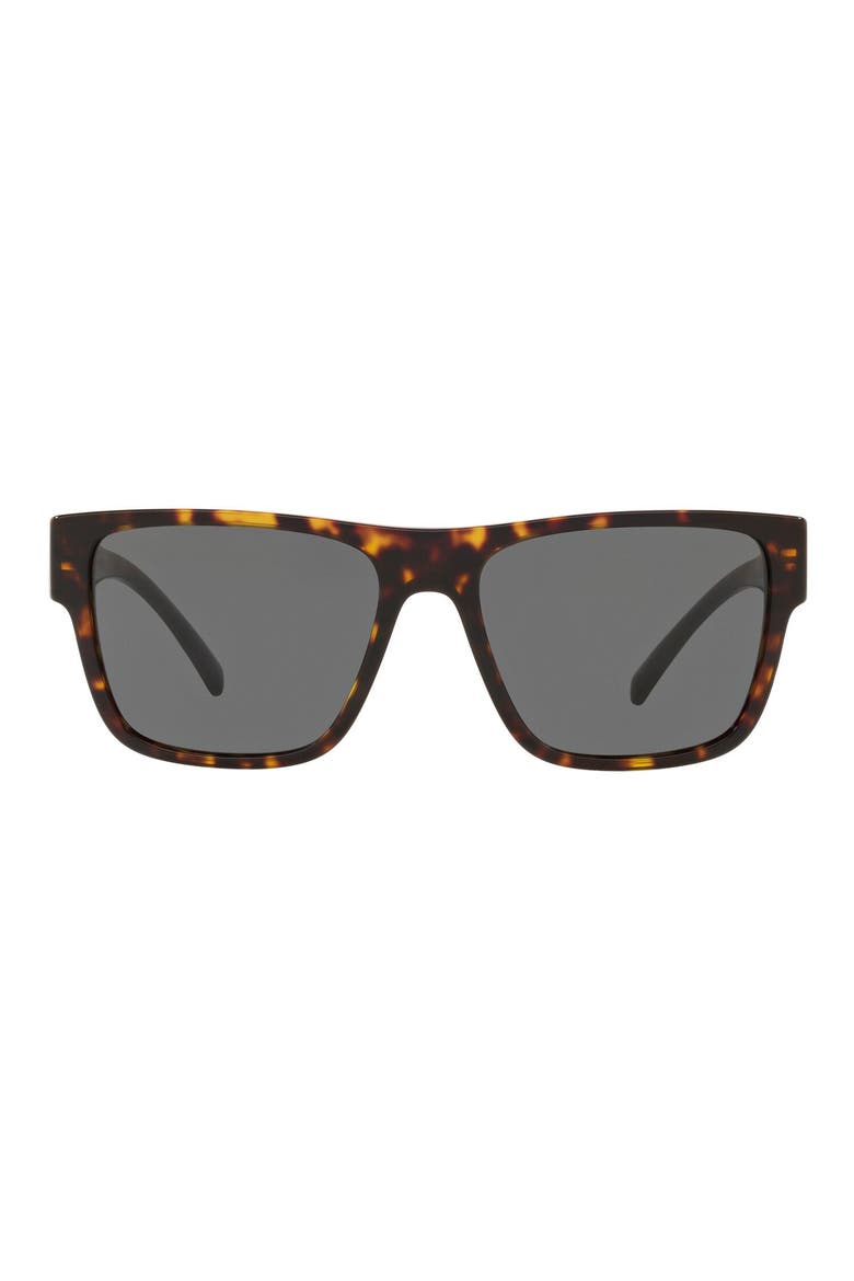 56mm Flat Top Sunglasses, Alternate, color, HAVANA/ GREY