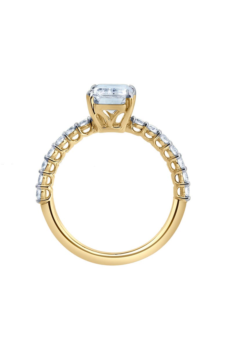 Calista 14K Yellow Gold Emerald Lab Grown Diamond Engagement Ring - 2.41 Ct, Alternate, color, 14K Yellow Gold