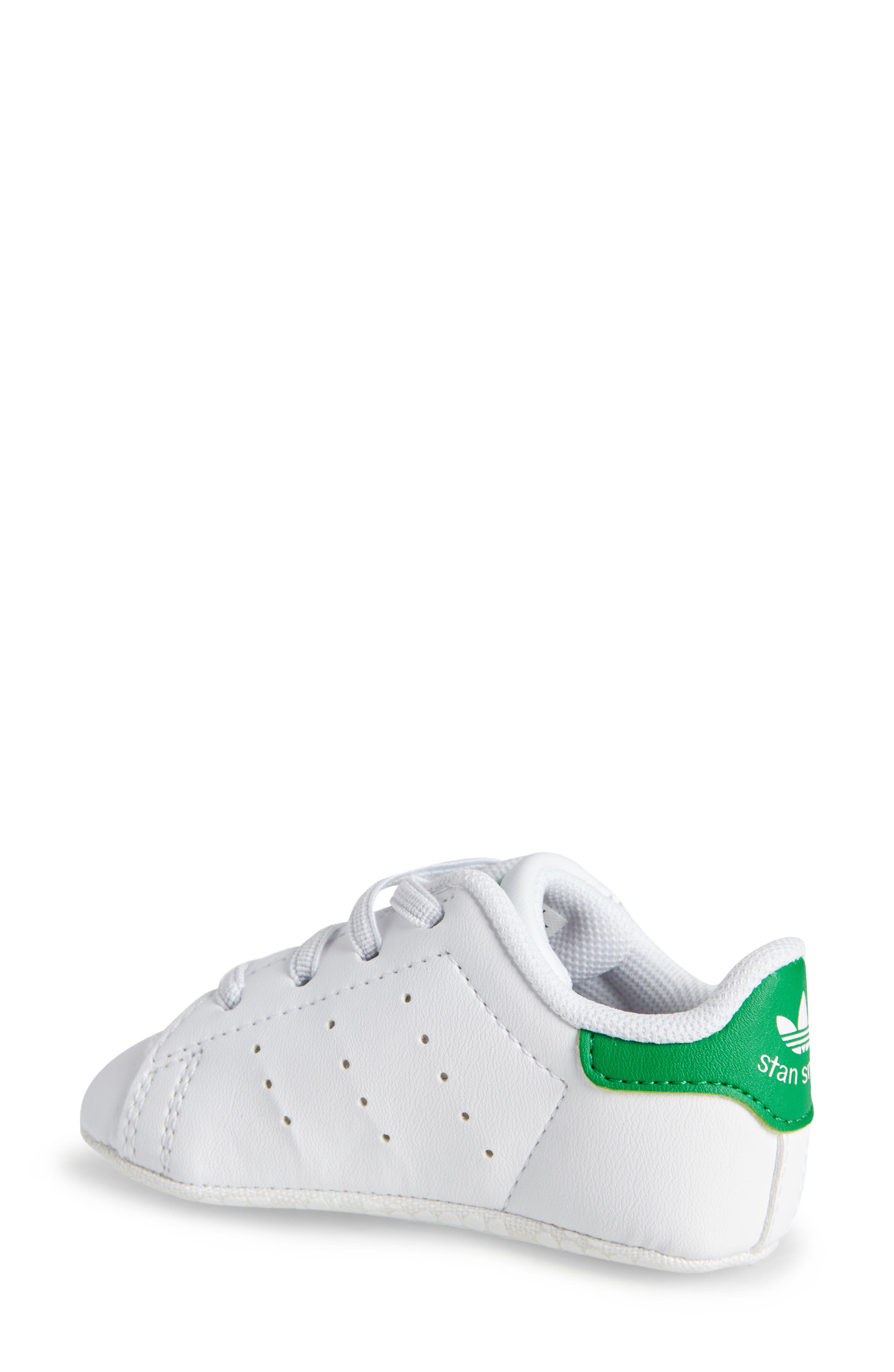 adidas Stan Smith Crib Sneaker, Alternate, color, White