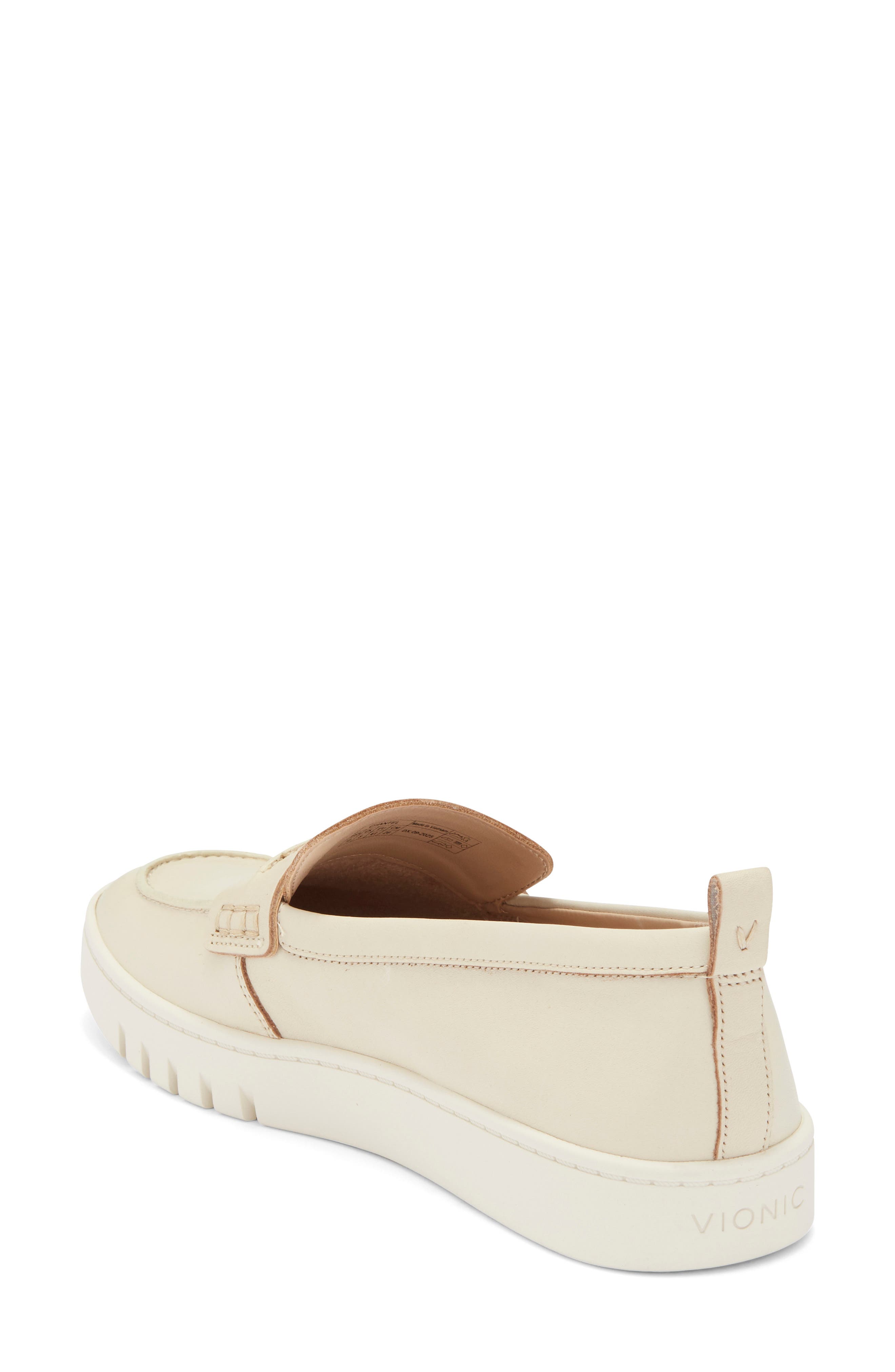 Chantel Penny Loafer Slip-On Sneaker, Alternate, color, TAUPE LEATHER