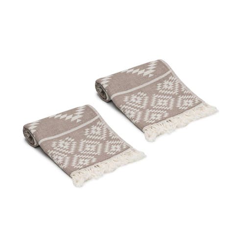 Turkish Cotton Hand Towels - Set of 2