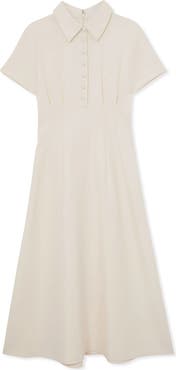 Reiss Mari Pleated Shirtdress