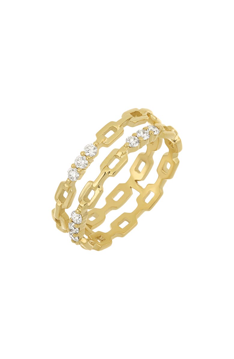 Bony Levy Varda Link Dual Row Diamond Ring, Main, color, 