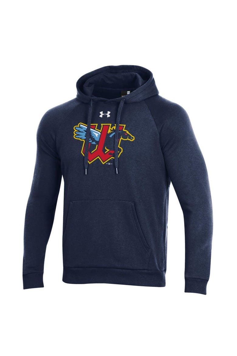 Men's Under Armour Navy Wichita Wind Surge All Day Pullover Hoodie, Main, color, Navy