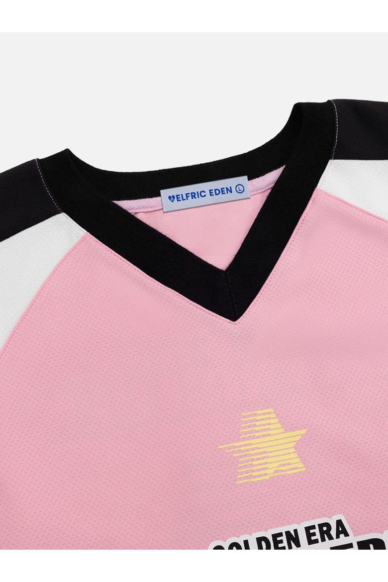 Color Blocking Raglan Sleeve Tee, Alternate, color, Pink
