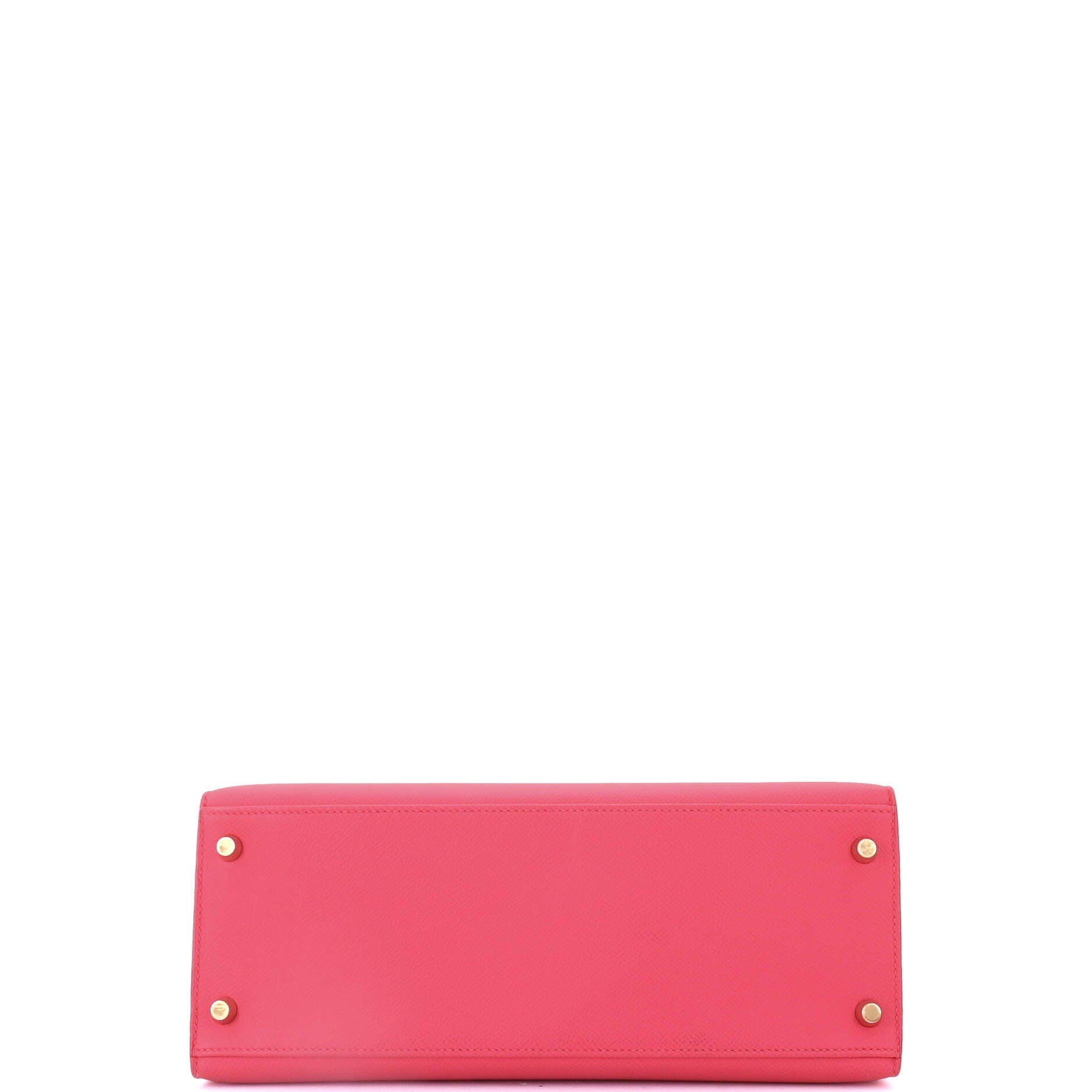 Pre-Owned Hermes Kelly Handbag Pink Epsom with Gold Hardware 28, Alternate, color, 