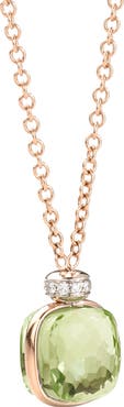 Pomellato Nudo Prasiolite Quartz Pendant Necklace