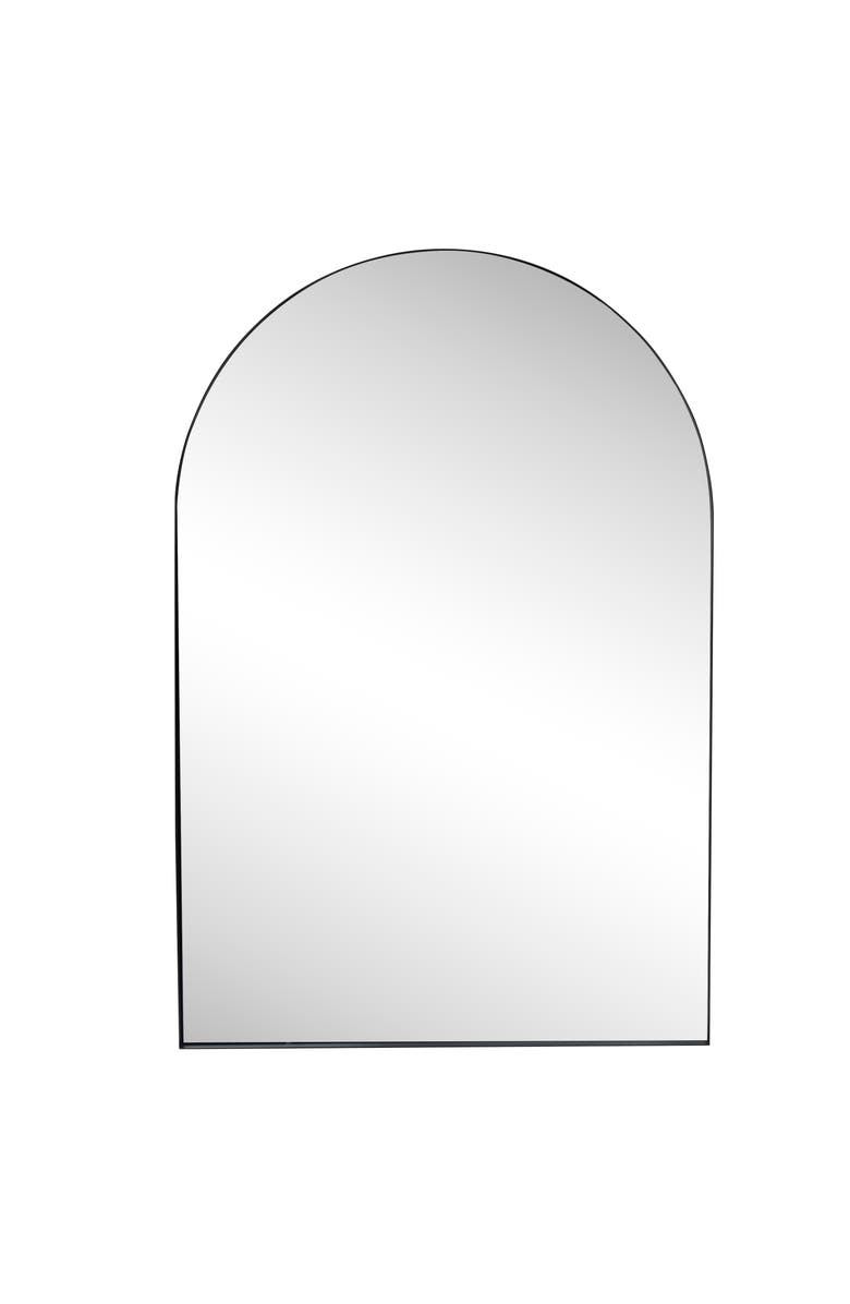 JONATHAN Y Elodie Medium Arched Metal Framed Wall Mounted Mirror, Alternate, color, 