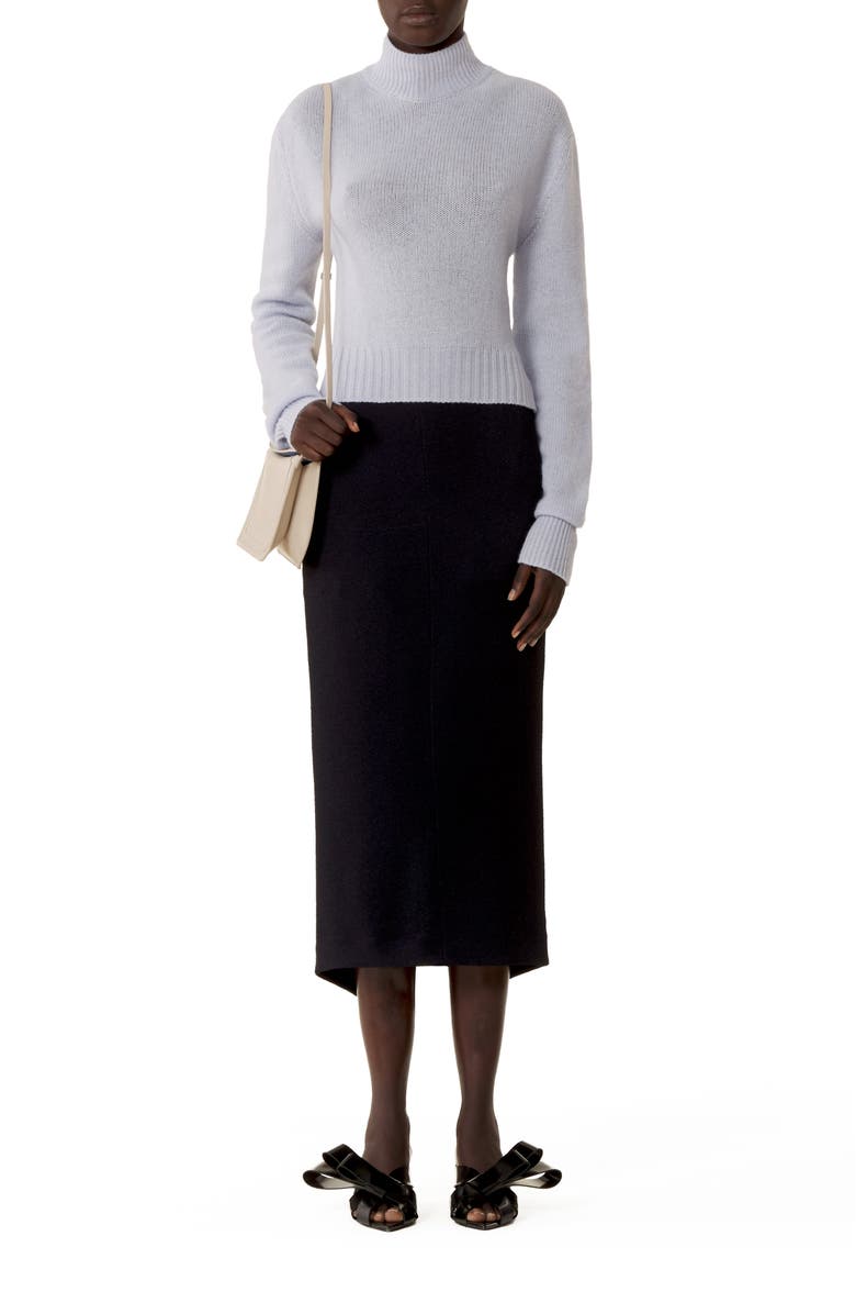 Lanvin Open-Back Sweater In Cashmere, Alternate, color, Sky Blue