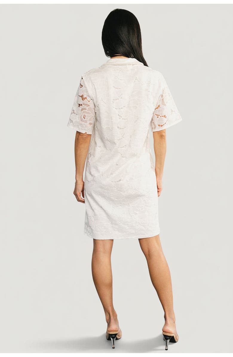 Baltic Børn Calida Lace Dress, Alternate, color, Off White