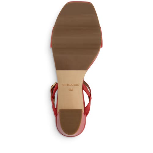 Shop Bernardo Footwear Bernardo Canto Platform Sandal In Red