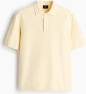 H&M Regular Fit Textured-knit Polo Shirt