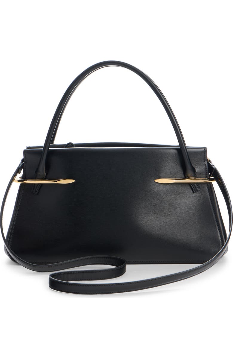 Givenchy Medium Pinch Leather Top Handle Bag, Alternate, color, 001-Black
