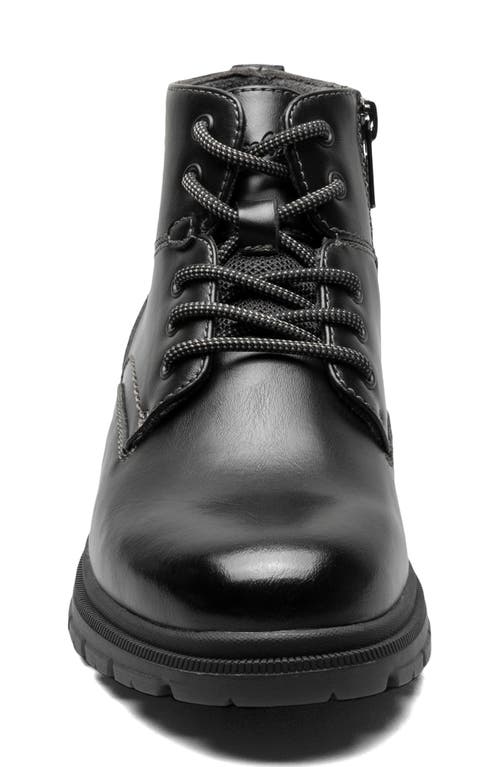 Florsheim Boys' Lookout Jr. Plain Toe Lace Up Boots - Toddler, Little Kid, Big Kid In Black