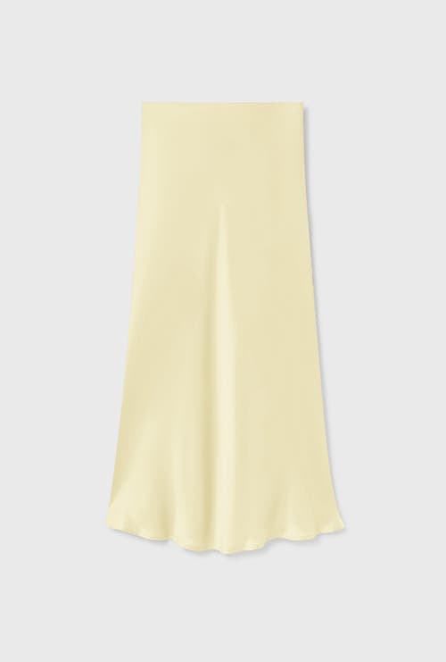 Shop Silk Laundry Long Bias Cut Skirt Vanilla Flower