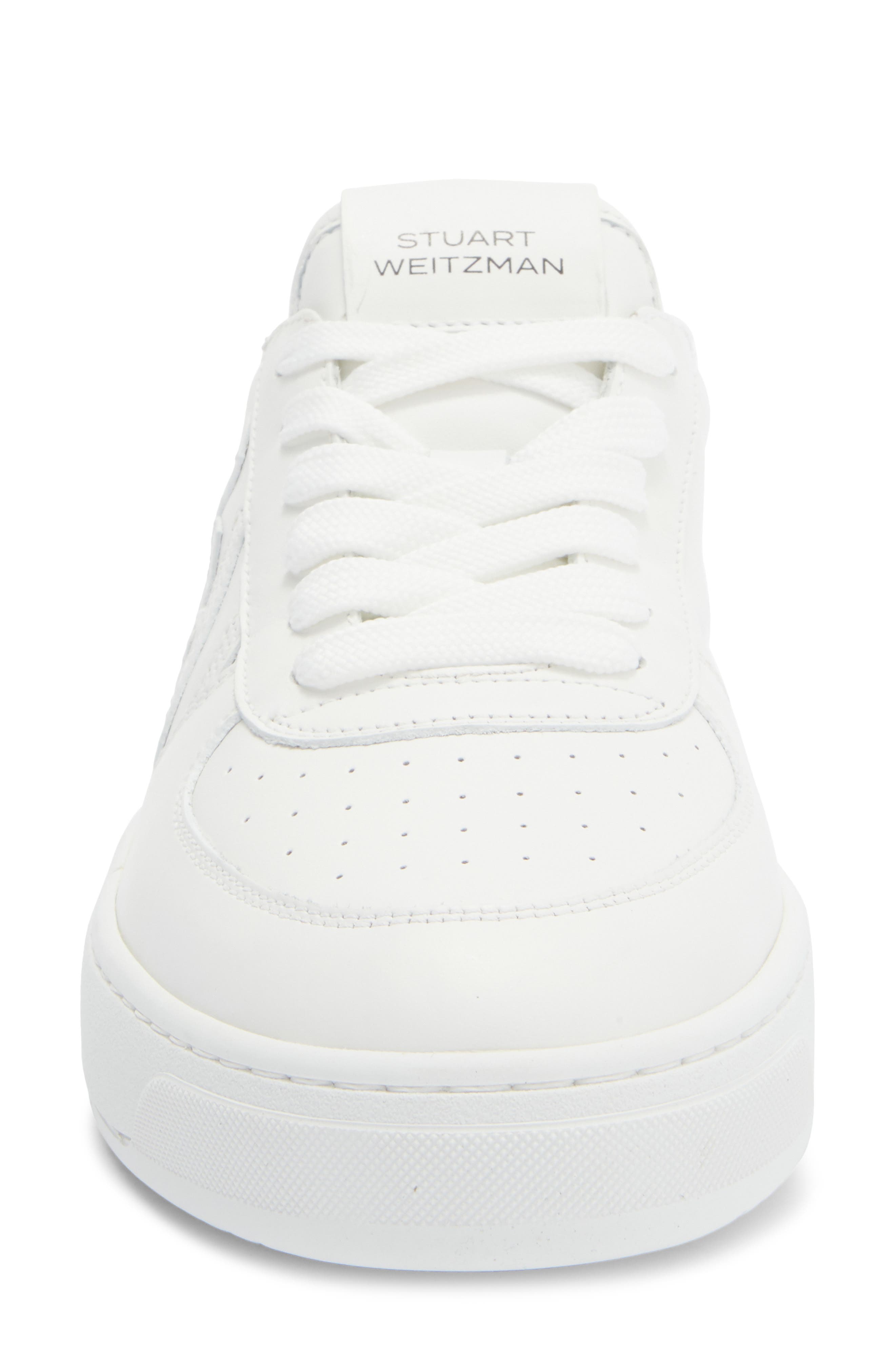 Stuart Weitzman Courtside Sneaker, Alternate, color, White