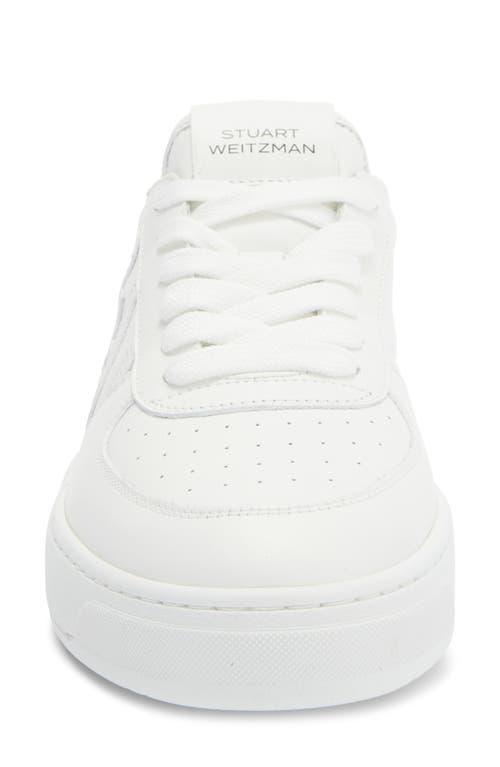 Stuart Weitzman Courtside Sneaker In White