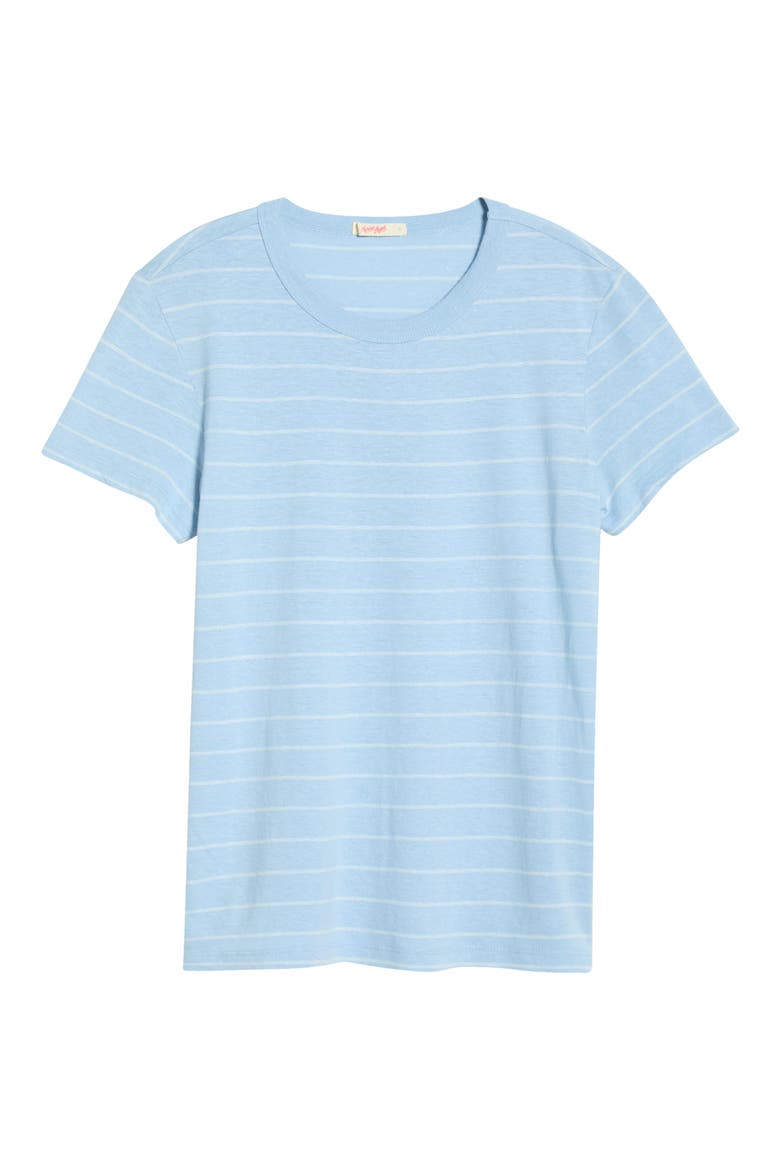 Tried & True Stripe Crewneck T-Shirt, Alternate, color, SOFT CHAMBRAY STRIPE