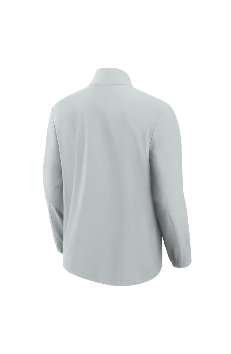 Fanatics Signature Men's Fanatics Signature Gray Buffalo Bills Front Office Woven Quarter-Zip Jacket, Alternate, color, Gray