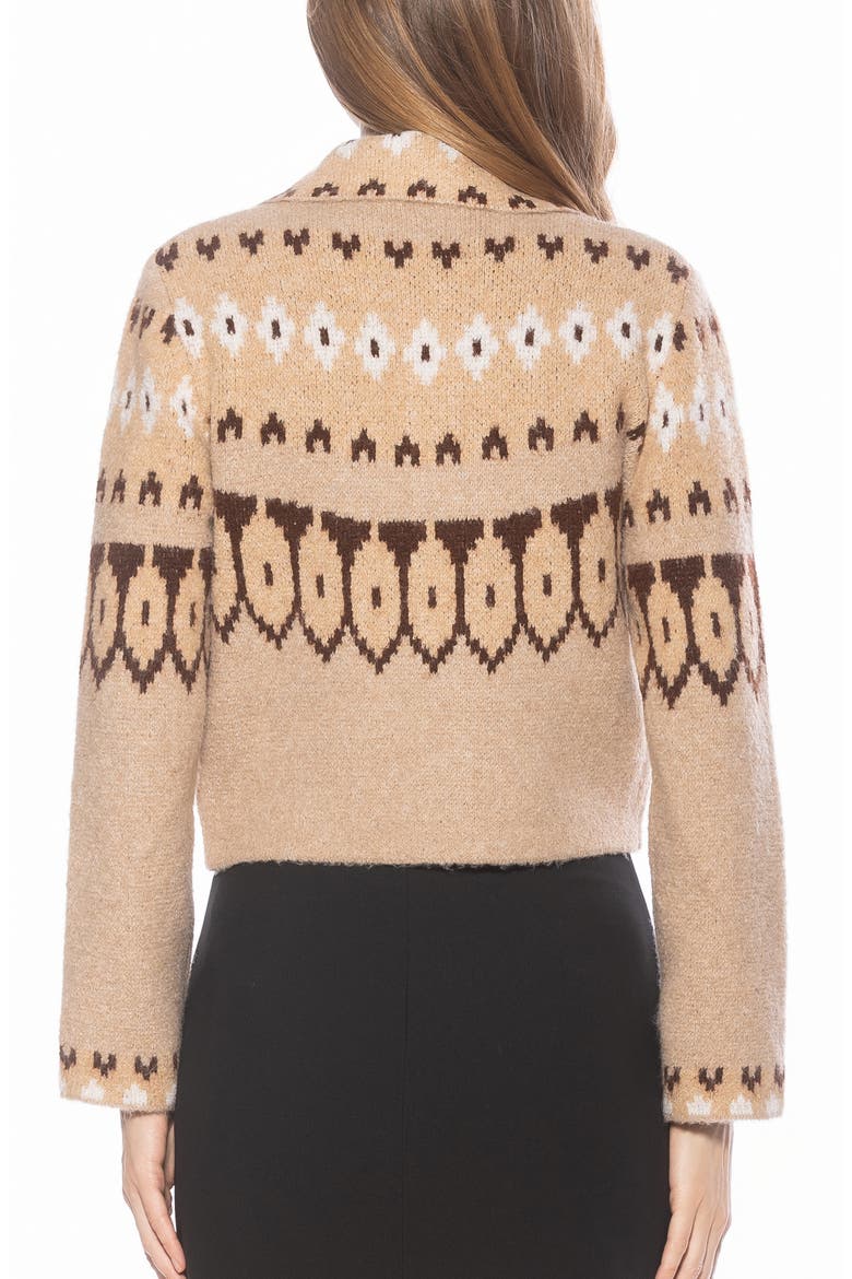 Wayne Collared Knit Cardigan, Alternate, color, BEIGE MULTI