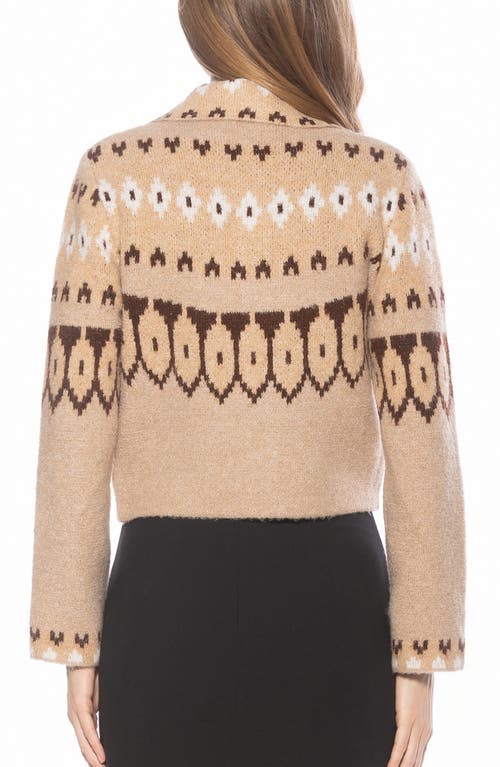 Alexia Admor Wayne Collared Knit Cardigan In Brown