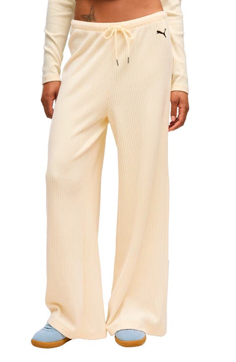 ESS Ribbed Wide Leg Pants