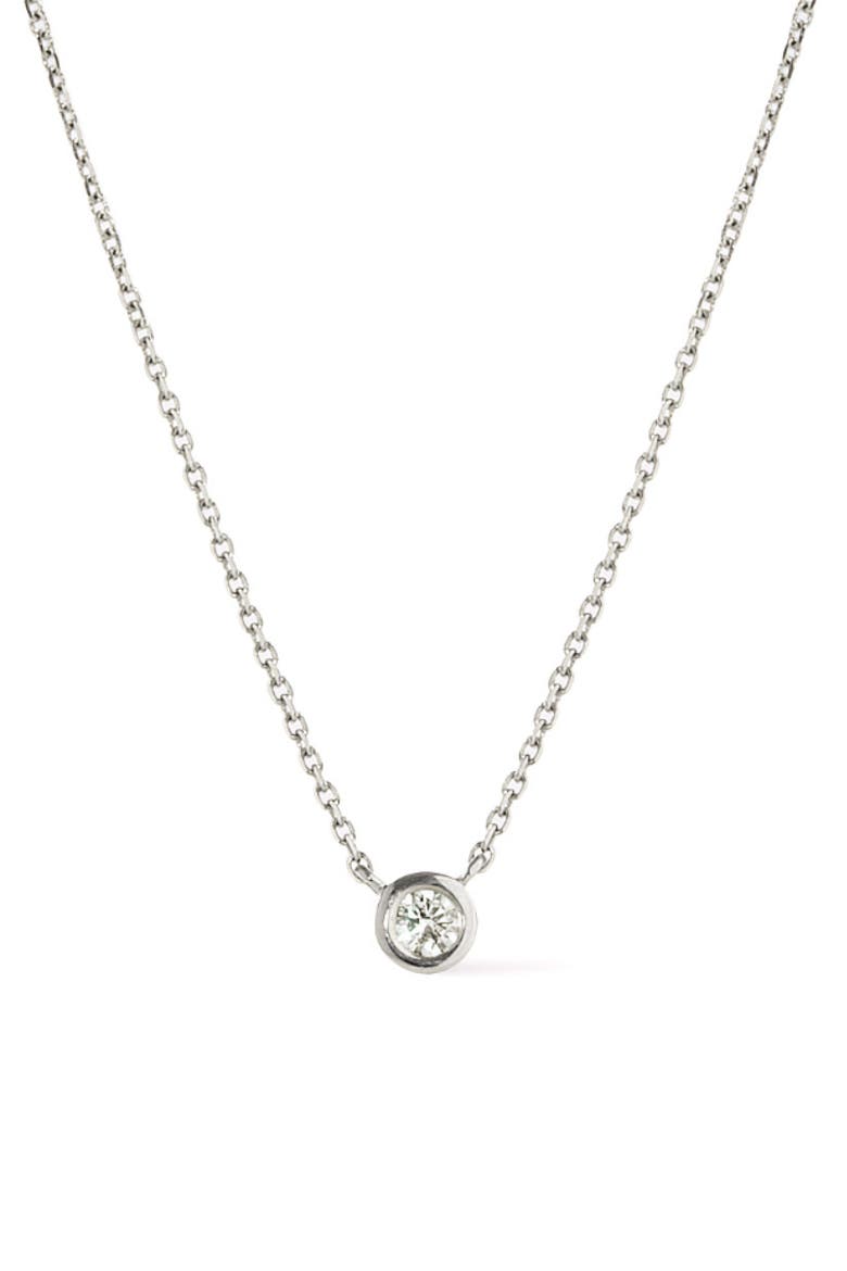 White Gold Necklace - White Gold Diamond Necklace, Main, color, White Gold
