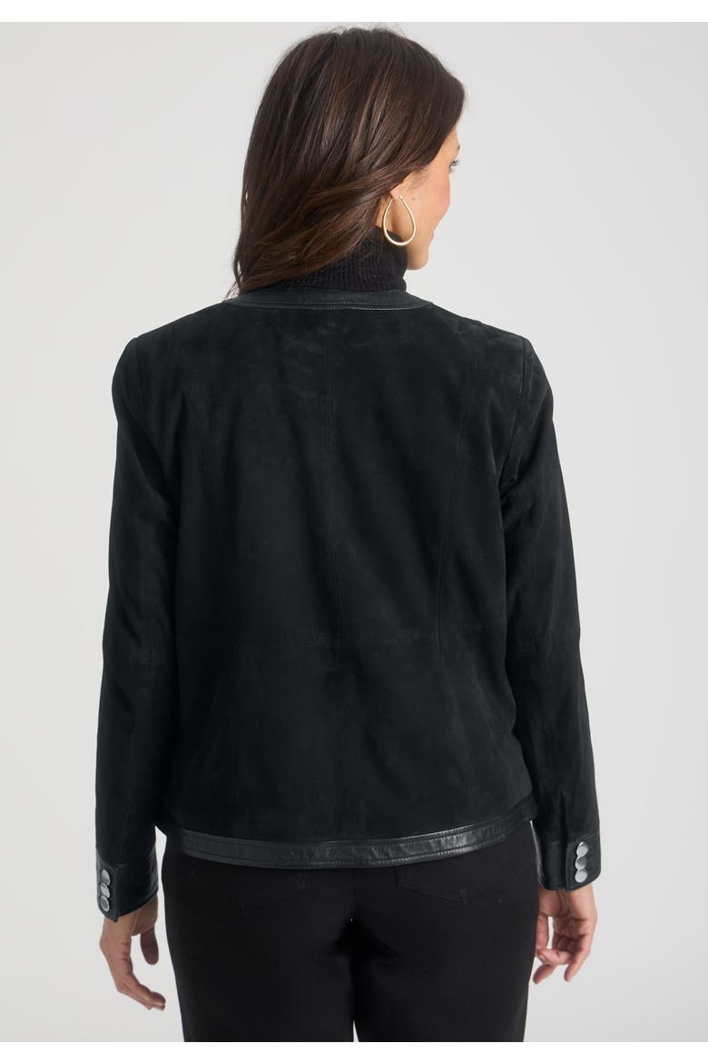 Suede Lady Jacket, Alternate, color, BLACK