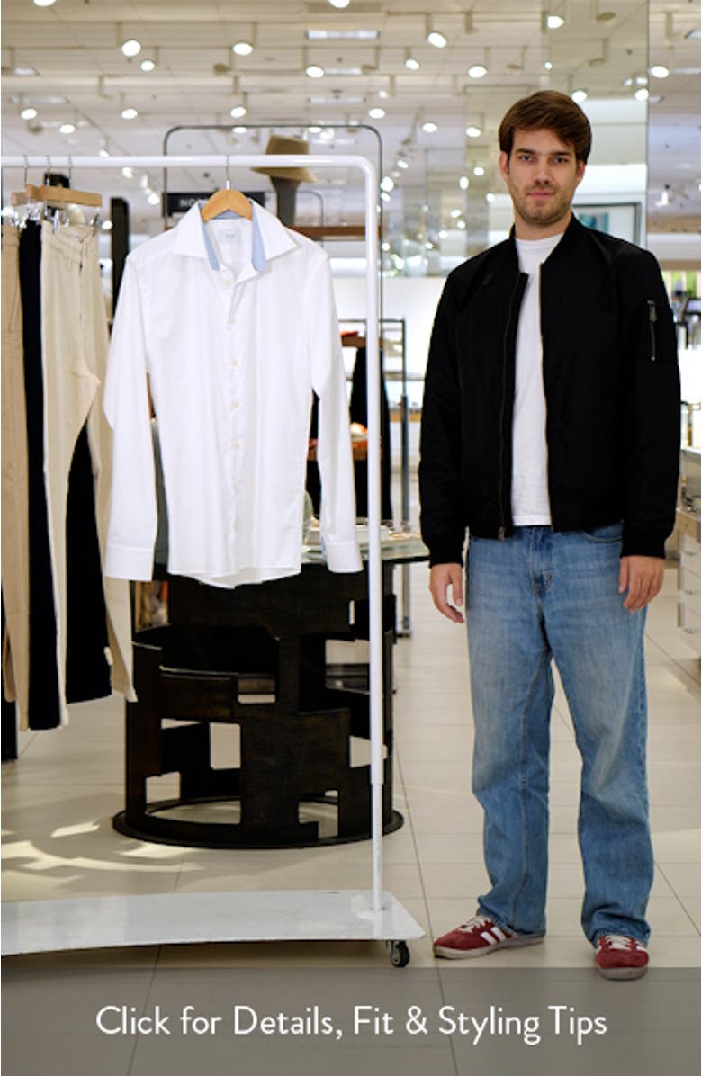 Slim Fit Medallion Detail Dress Shirt, sales video thumbnail