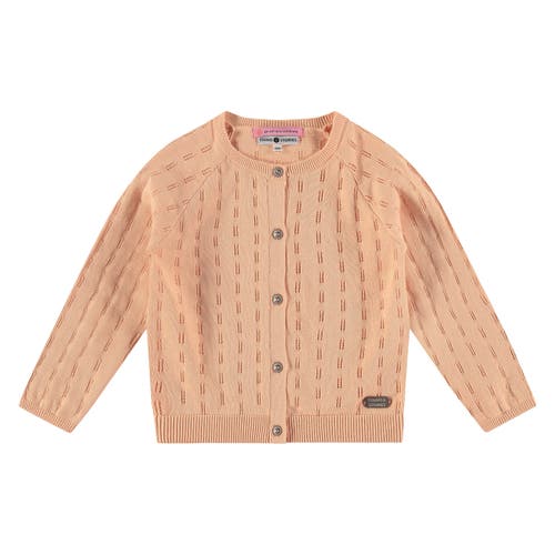 Stains And Stories By Babyface Pointelle Cardigan In Brown