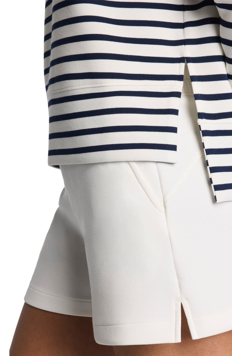 SPANX<sup>®</sup> Air Essentials Stripe Sweatshirt, Alternate, color, Yacht St P Tnavy