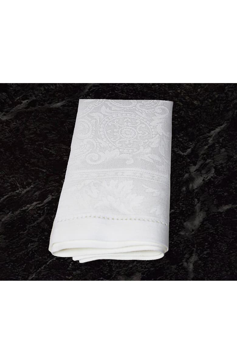 FRENCH HOME Linen Arboretum Napkins - White - Set of 6, Alternate, color, White