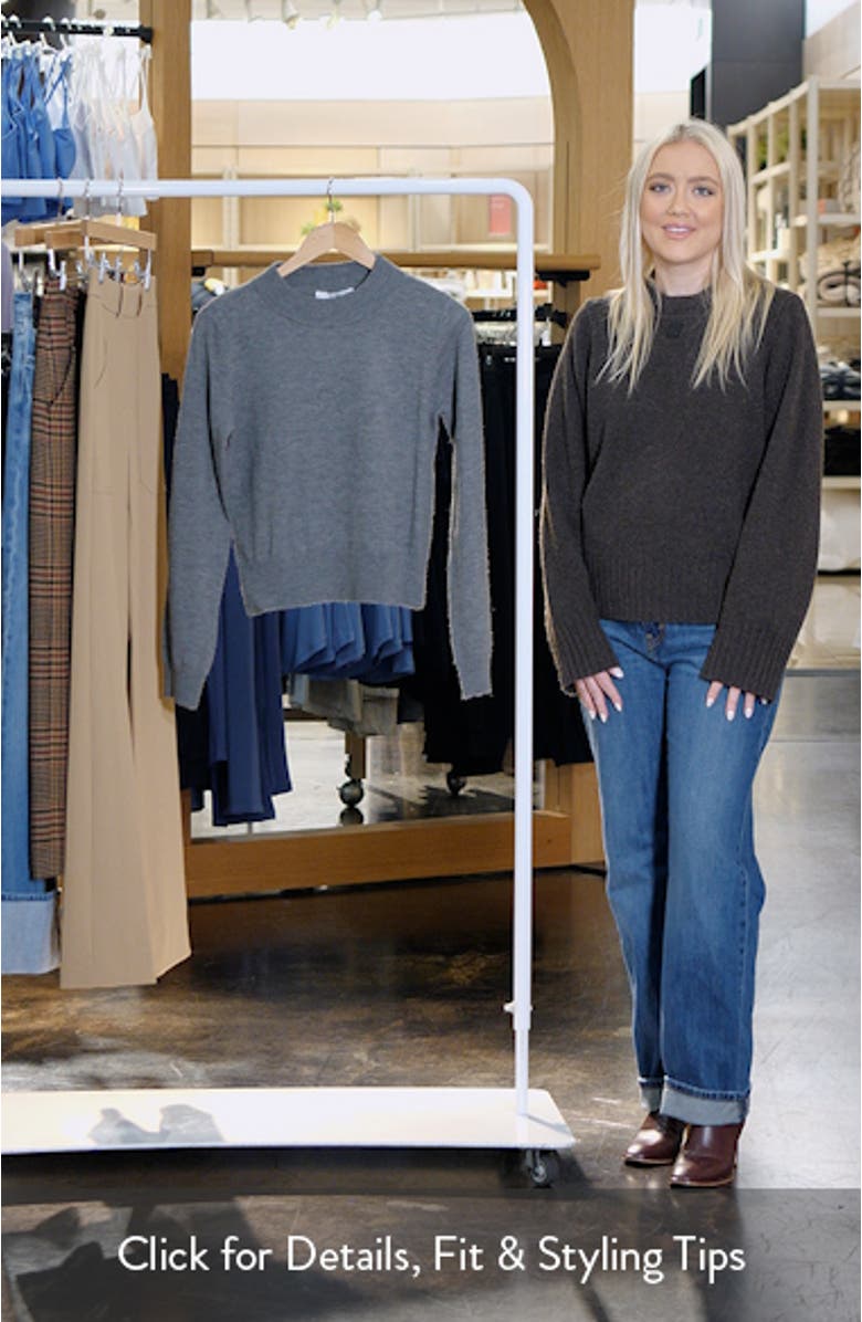 Straight Fit Crewneck Sweater, sales video thumbnail