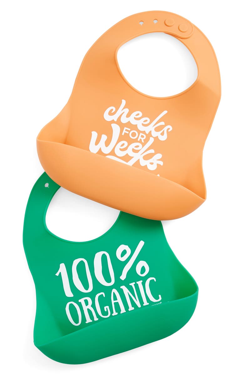 Bella Tunno Bella 100% Organic/Cheeks for Weeks 2-Pack Wonder Bib Set, Main, color, 