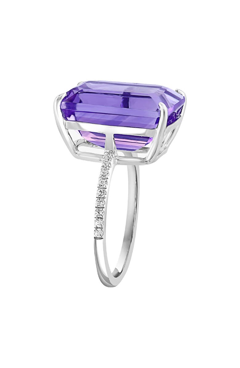 EFFY Sterling Silver Amethyst & White Topaz Ring, Alternate, color, Purple