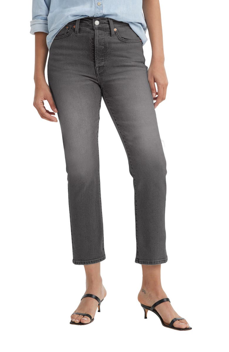 Levi's Wedgie High Waist Ankle Straight Leg Jeans, Main, color, 