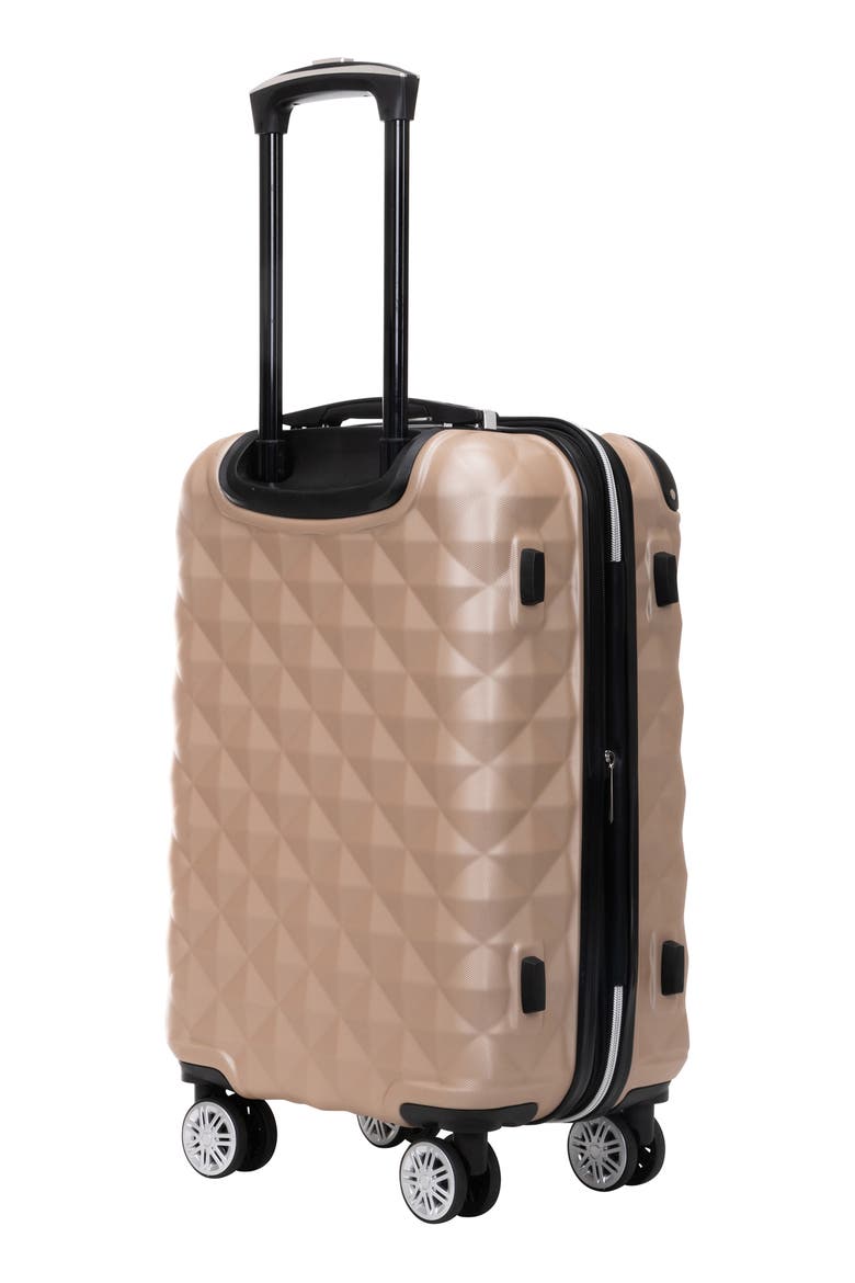 Diamond Tower Hardside Spinner Luggage, Alternate, color, ROSE CHAMPAGNE