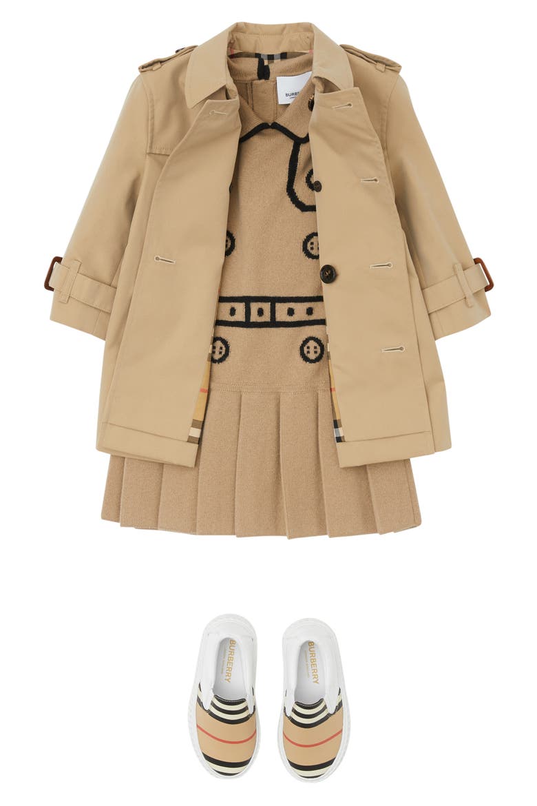 Mayfair Cotton Trench Coat, Alternate, color, HONEY