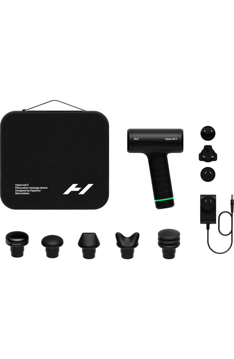 Hyperice Hypervolt 3 Percussion Massage Device, Alternate, color, Black