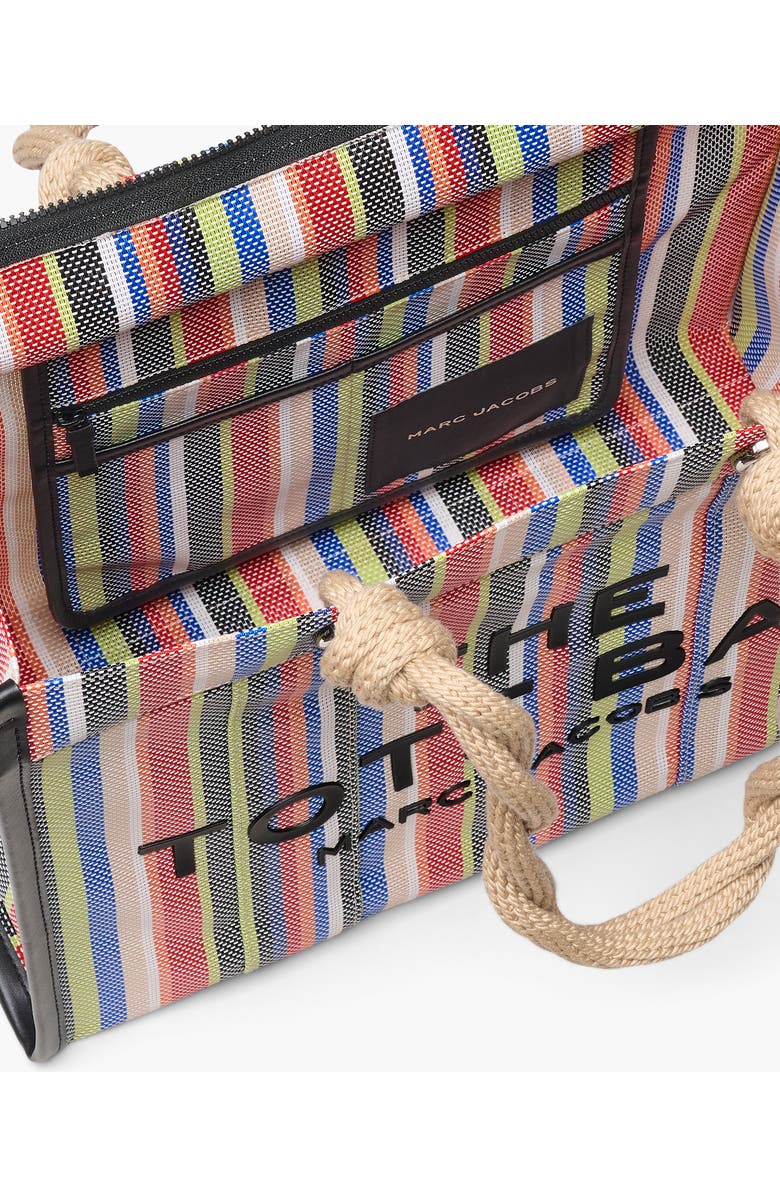 Marc Jacobs The Stripe Mesh Large Tote Bag, Alternate, color, Red Multi