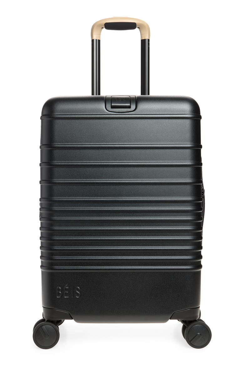 The Carry-On Roller Suitcase, Main, color, BLACK