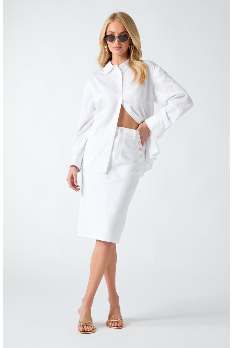Riley Pencil Skirt, Alternate, color, WHITE