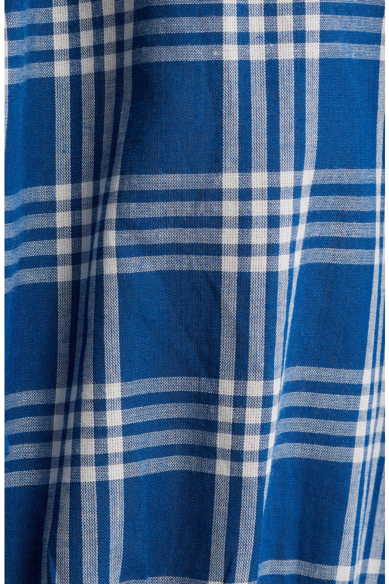 Theo Plaid Organic Cotton Voile Top, Alternate, color, DORSET PLAID