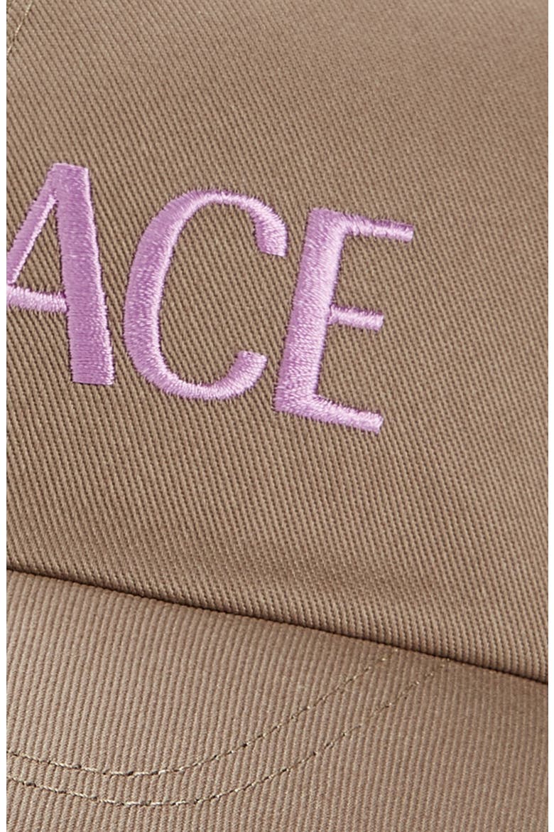 Metallic Logo Baseball Cap, Alternate, color, BEIGE/ LIATRIS