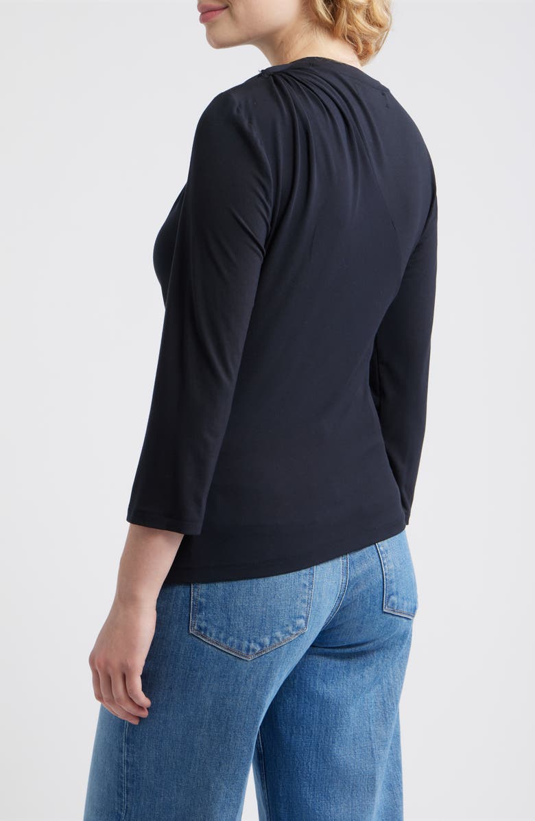 CITY BLUES Shoulder Twist Top, Alternate, color, Black