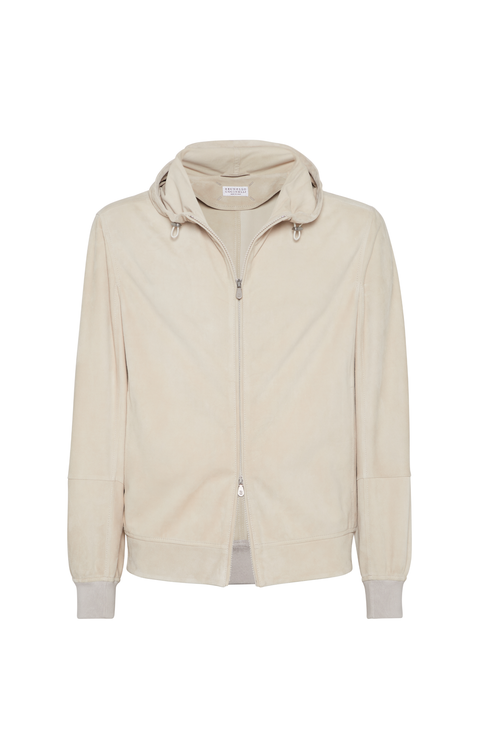 ブルゾン BRUNELLO CUCINELLI 'Shiny Zipper Pull' check jacket Brunello cucinelli 'shiny zipper pull' check jacket