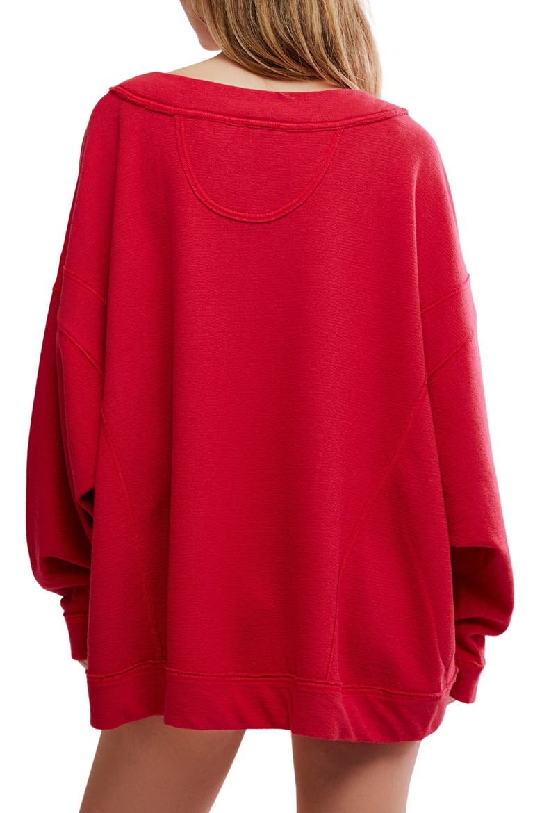 Intimately FP Staycation Pullover, Alternate, color, DEEP CHERRY