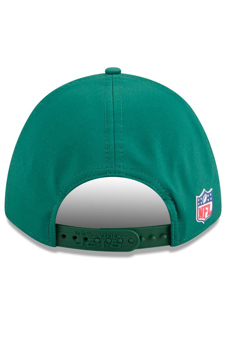 Men's New Era Green New York Jets 2025 Sideline  M-Crown 9FORTY Adjustable Hat, Alternate, color, Green