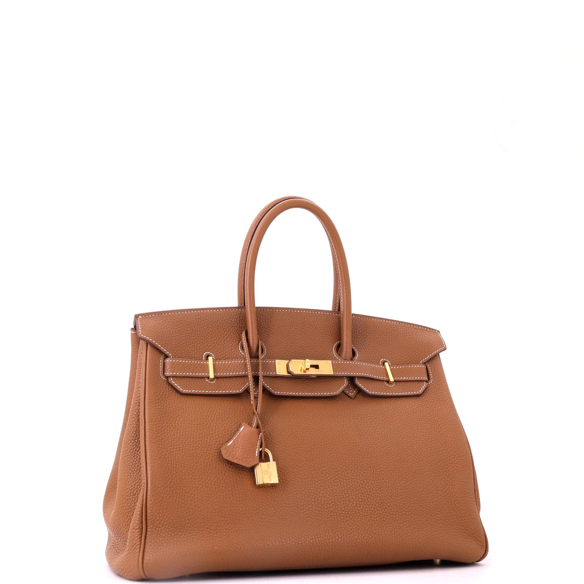 Birkin Handbag Brown Togo with Gold Hardware 35, Alternate, color, Metallic Gold